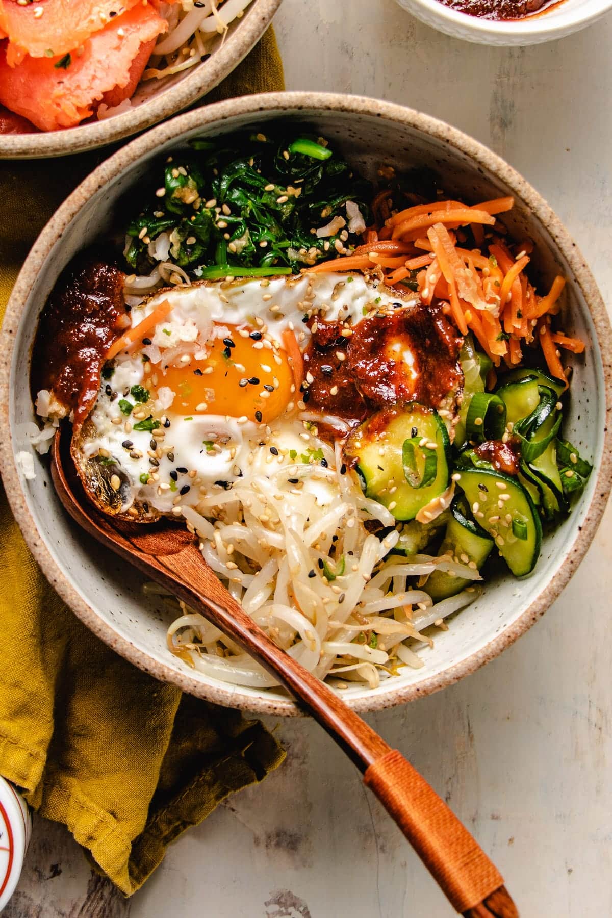 Bibimbap rice bowl